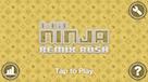 1-bit Ninja Remix Rush Title Screen Shot
